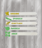 Pflanzen Schilder
