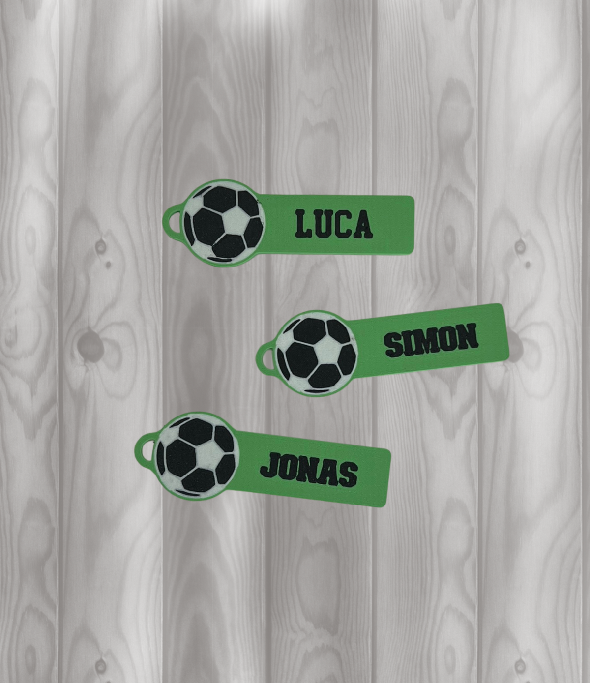 Fussball mit Name Schlüsselanhänger