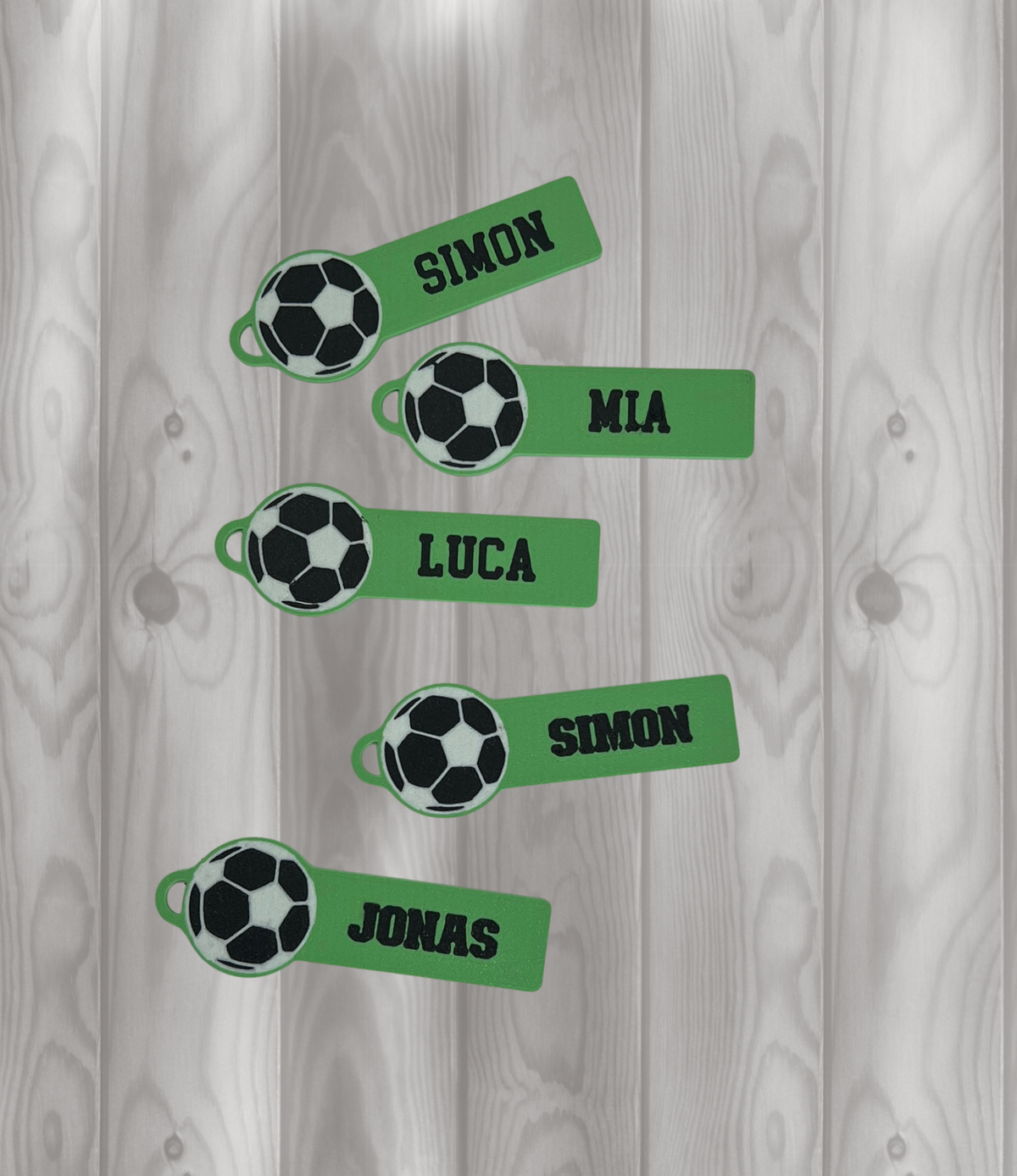 Fussball mit Name Schlüsselanhänger
