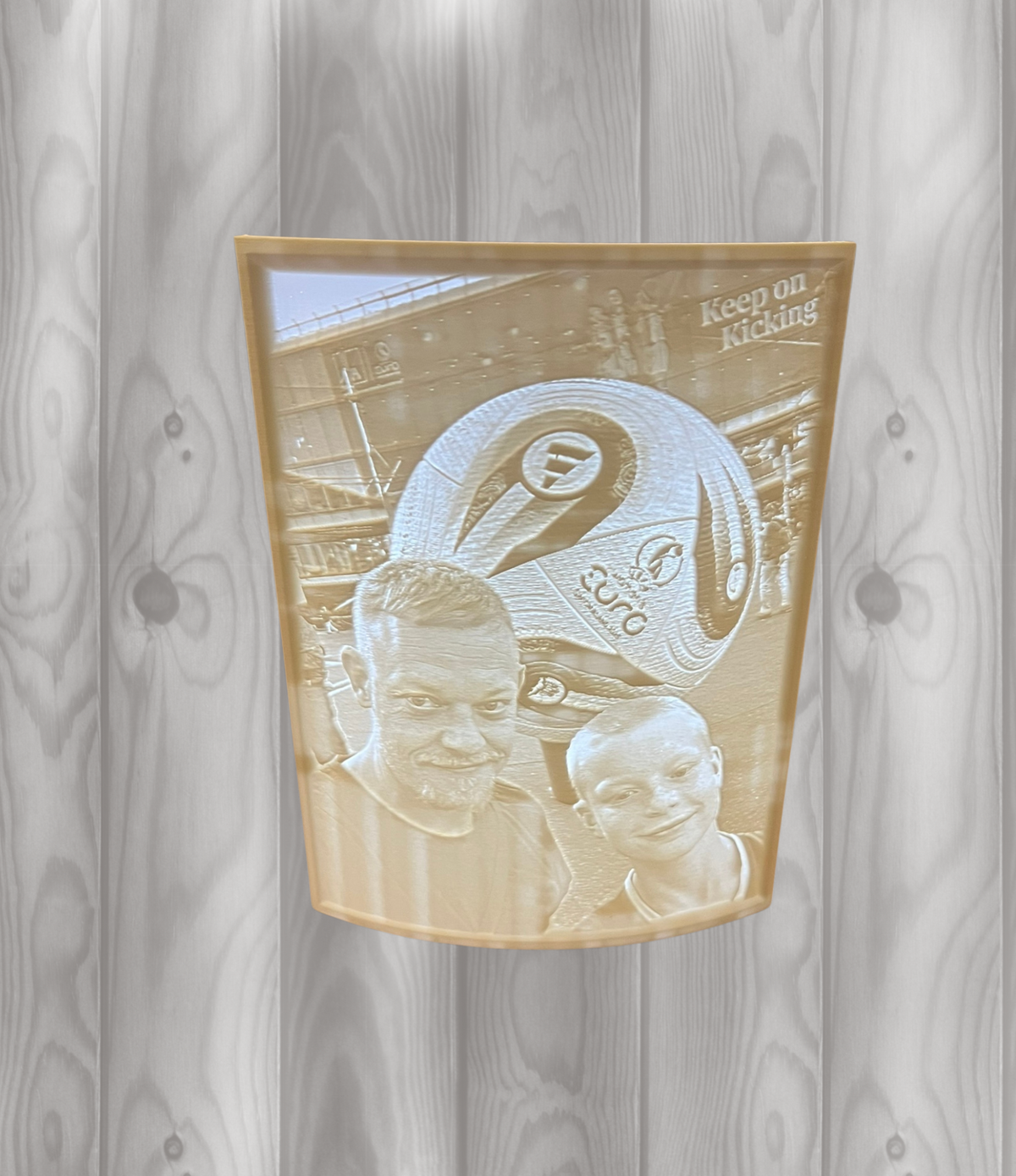 Lithophane Lichtbild 17cm