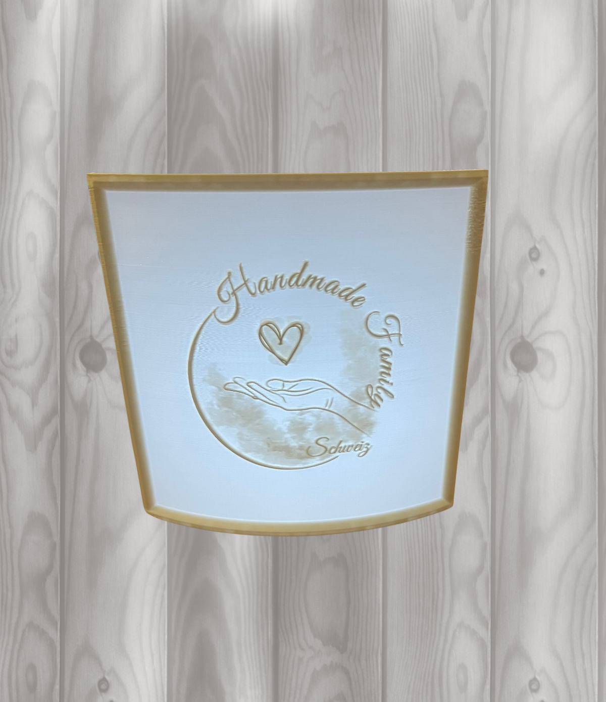 Lithophane Lichtbild 17cm