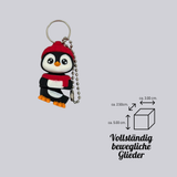 Pinguin mit Mütze - Schlüsselanhänger