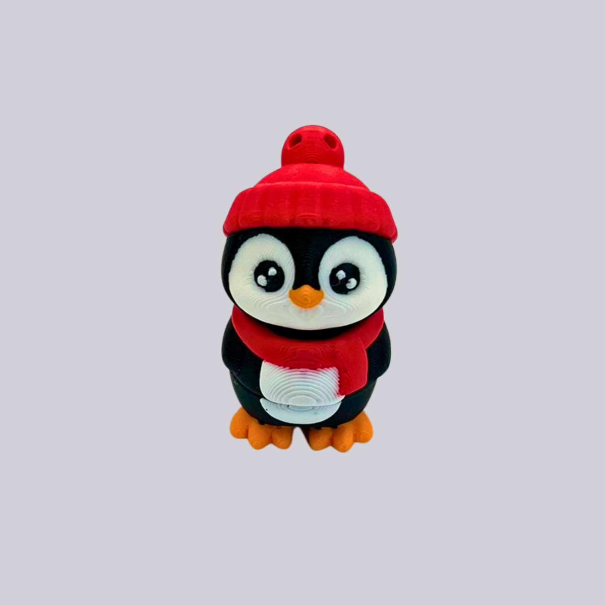 Pinguin mit Mütze - Schlüsselanhänger